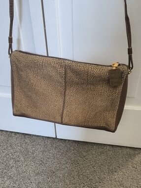 Borbonese Quail Print Crossbody Bag EUC